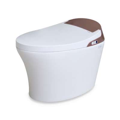 Luxury one piece commode self-cleaning intelligent toilet seat bathroom ceramic WC smart toilet