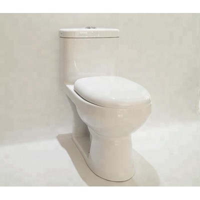 Commercial Price Cheap One Piece wc Toilet, Dual-Flush Siphonic bathroom commode