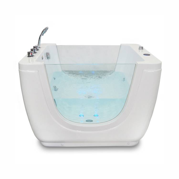 baby spa tub China supplier white massage baby shower bathtub